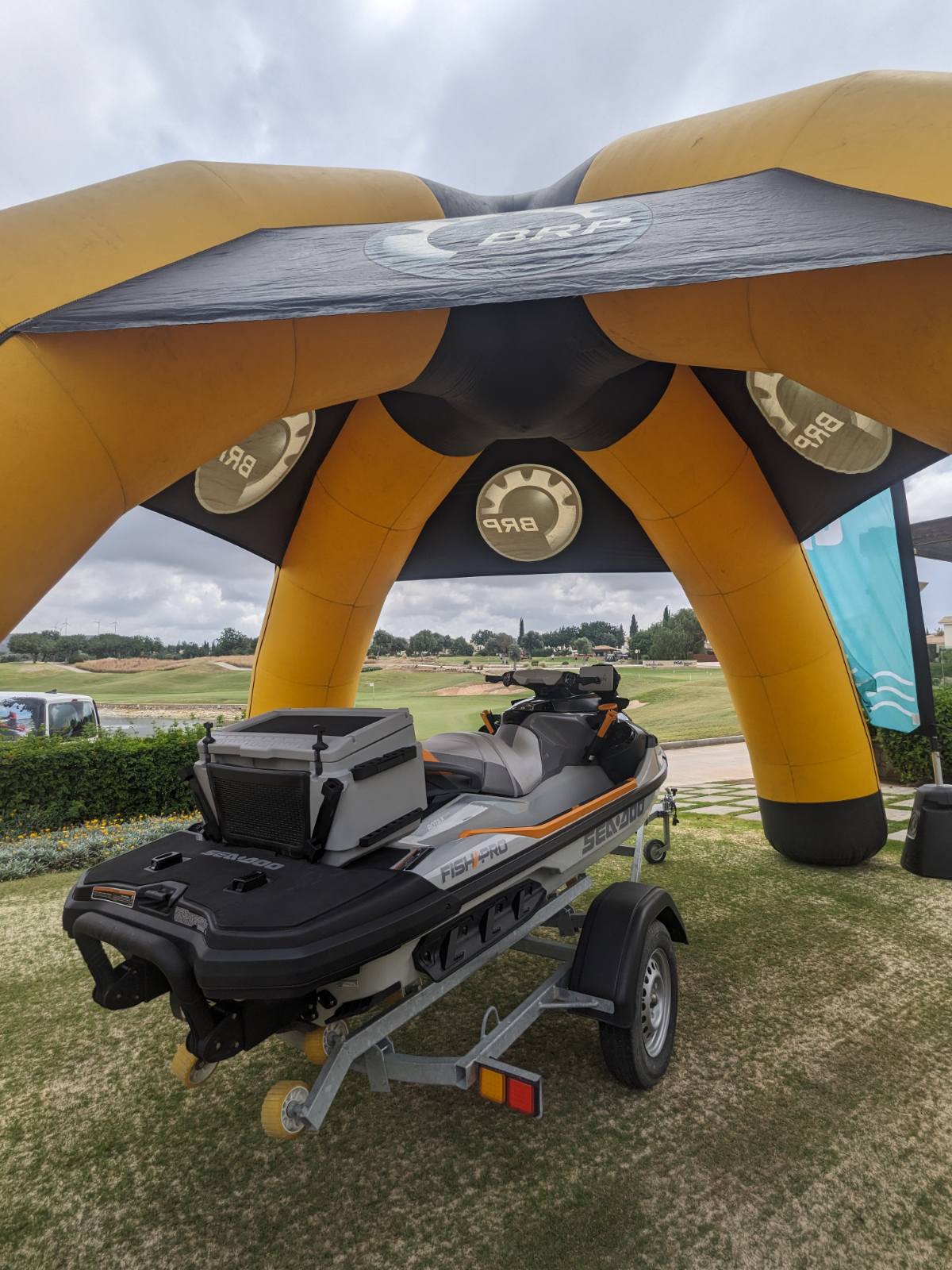 Force 8 and BRP Sea Doo at golf tournament Paphos